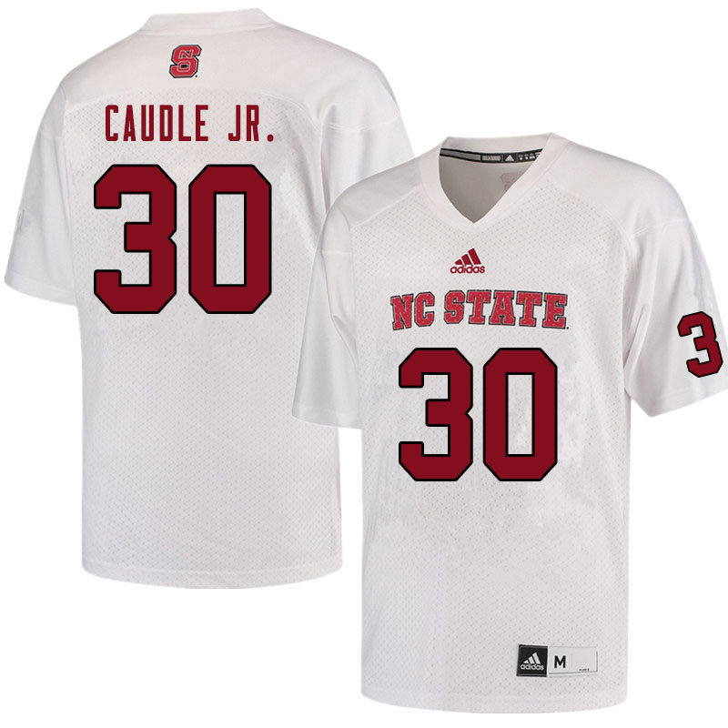 Men #30 Keon Caudle Jr. NC State Wolfpack College Football Jerseys Sale-White